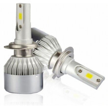 Ampoules de phare à LED au xénon H7 6000 K 200 W 30 000 lm blanc, anti erreur, lot de 2, éclairage puissant et durable