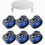 7 Pack Replacement Trimmer Line Spools for Cordless String Trimmers, Includes 6 Spools and 1 Cover, Durable Nylon Line for Lawn Edging and 1