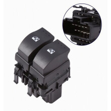 Raambedieningsschakelaar voor Renault Clio II 2 8200 060 045, elektrische vensterbediening, zwarte vervanging