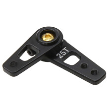 Liga de AlumíNio 25T ÂNgulo AjustáVel Servo BraçO CabeçA Dupla Servo Chifre para Futaba Savox Servo HSP HD Xcore RC Car