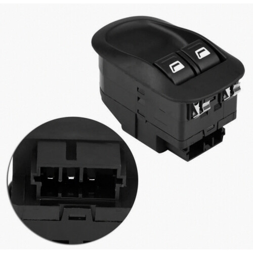 Interrupteur de lève-vitre électrique avant, commande de vitre de remplacement pour 206, panneau noir 1
