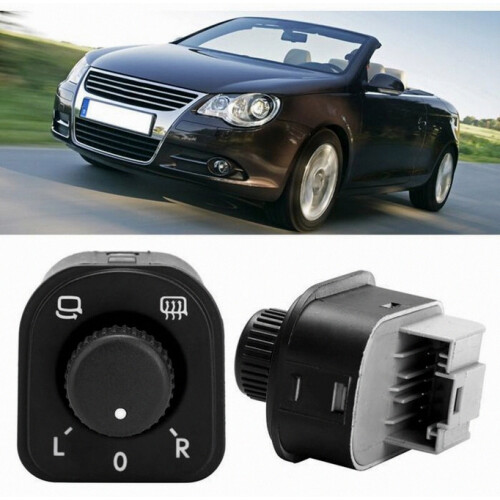 Mirror Control Switch Adjustment Knob for Golf MK5 MK6 2006-2013, Replacement Interior Control Button 1K0959565J 2