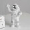 (Type A*Silver) Astronautfigur Skrivbordsdekor Rymdman Leksak Barnfestpresent 1