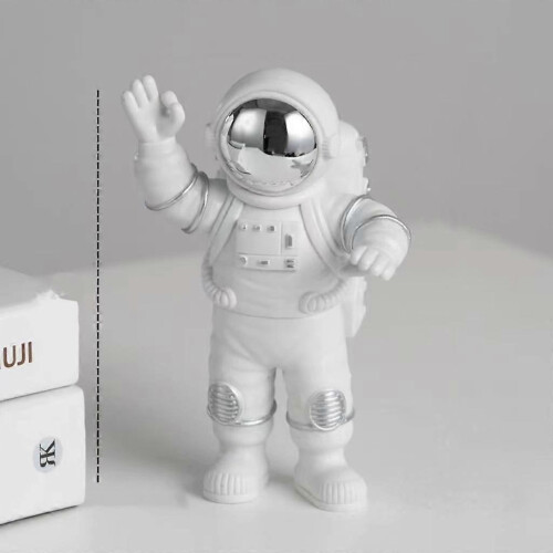 (Type A*Silver) Astronautfigur Skrivbordsdekor Rymdman Leksak Barnfestpresent