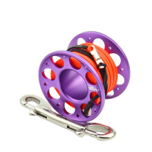 (Purple, 15) 15m/30m Fxl-952 Double Hook Head Finger Reel High Strength Long Life Pro Diving