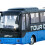 (Blue) High Simulation School Bus Toy RC Bus with Lights Rechargeable Remote Control 2