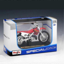 (CR250R retail box) Maisto 1:18 Honda CR250R Legering Diecast Racing Motorcykel Leksakspresent