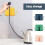 Wall Mounted Remote Control Holder Storage Box with Hook,Charger Power Strip Surge Protector Outlet Adapter Socket Stand 4