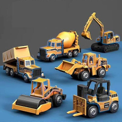 (Small engineering ve) Alloy Engineering Bulldozer-Kran-Bagger-Turmlaster-Set für Kinderspielzeugautos