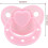 (color 1) Sucette magnétique rose pour poupée (1 pièce) 2