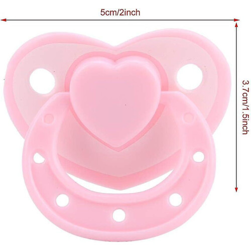 (color 1) Sucette magnétique rose pour poupée (1 pièce) 1