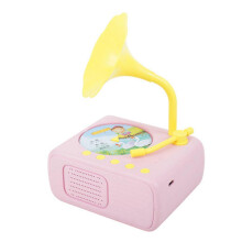 (Pink) Fonograf dla dzieci 96 kart Odtwarzacz muzyczny z opowiadaniami Zabawka sensoryczna muzyczna Prezent urodzinowy dla maluchów