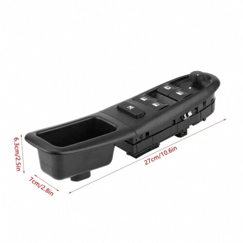 Left Driver Side Power Window Switch for 406 1995-2004 Black Electric Window Control Button 1