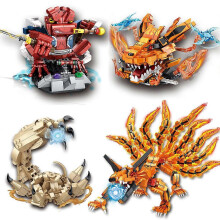 (143 No Box) 2026 New Anime Naruto Kurama Building Blocks Set with Naruto Gaara Gamabunta Toy Gift