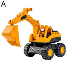 (excavator) 3-Pack Inertia Dump Truck Excavator Shovel Toys for Sandbox Beach Outdoor Fun