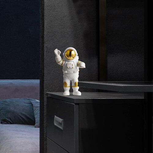 (Type A*Gold) Astronautfigur Skrivbordsdekor Rymdman Leksak Barnfestpresent 1