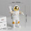 (Type A*Gold) Astronautfigur Skrivbordsdekor Rymdman Leksak Barnfestpresent 3