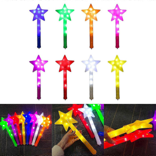 (Red) 10 Stück blinkende LED-Feenstäbe, orange, als Gastgeschenke 1