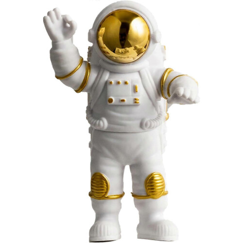 (Type A*Gold) Astronautfigur Skrivbordsdekor Rymdman Leksak Barnfestpresent