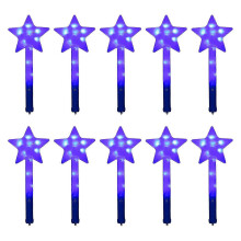 (Blue) 10PCS LED Flashing Fairy Wands Party Favors Orange