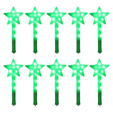 (Green) 10 Stück blinkende LED-Feenstäbe, orange, als Gastgeschenke