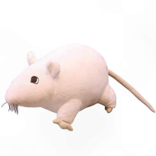 (white, 20cm) Nyårspresent 3D plyschmusråtta leksak för soffa soffa dekoration
