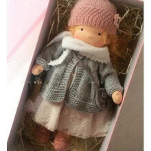 (stay 23) Handmade Waldorf Knitted Plush Doll Christmas Birthday Gift for Girls