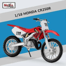 (CR250R foam box) Maisto 1:18 Honda CR250R Moto da corsa in lega pressofusa Giocattolo regalo