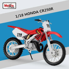 (CR250R foam box) Maisto 1:18 Honda CR250R Alloy Diecast Racing Motorcycle Toy Gift