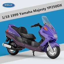 (YP250DX Foam Box) Modellino di moto Yamaha XP500 TMAX in lega pressofusa in scala 1:18, giocattolo da collezione per la strada.