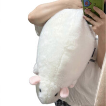 (White) Realistic Large Rat Plush Pillow Soft Cute Stuffed Animal for Birthday Xmas Decoration
