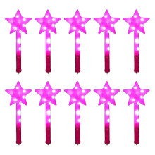 (Pink) 10 Stück blinkende LED-Feenstäbe, orange, als Gastgeschenke