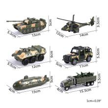 (tank) Armored Military Transformable Submarine Helicopter Car Die-cast Toy for Toddlers Kids 1