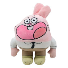 (Pink Fat Rabbit, compression) World of Gumball Plush Toy - Cute Pillow Doll & Figurine for Fans & Collectors