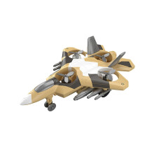 (Yellow) Inertia Plane Toy Obstacle Avoidance Wheel Deforming Slide Flight Blue Kids Hand Skill