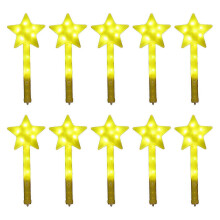 (Yellow) 10 Stück blinkende LED-Feenstäbe, orange, als Gastgeschenke