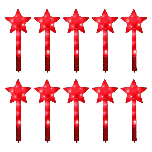 (Red) 10 Stück blinkende LED-Feenstäbe, orange, als Gastgeschenke