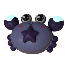 (Purple) Blue Early Learning Pull Back Crab Car Toy - Safe Play Fine Motor Skills