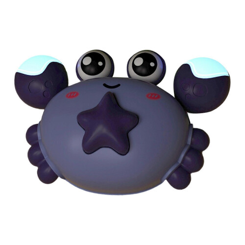 (Purple) Blue Early Learning Pull Back Crab Car Toy - Safe Play Fine Motor Skills
