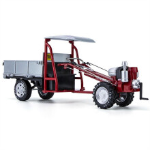 (Red) Niebieski, odlewany metalowy minitraktor w skali 1/16 do celów wystawowych i edukacyjnych
