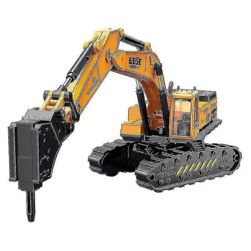 (drilling rig) Rotating Grabber Kids Construction Excavator Toy with Wheels