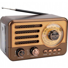 Cassa altoparlante Bluetooth portatile in stile radio retrò vintage, suono chiaro, design compatto per casa e viaggio