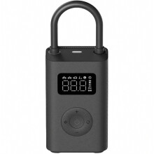 Compressore d’aria per auto e moto, gonfiaggio rapido, pressione fino a 10,3 bar, rilevamento della pressione, ricarica USB-C, colore nero, uso prat