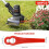 Lame di ricambio per decespugliatore, set da 100 pezzi, materiale ABS resistente, lunghezza 83 mm, larghezza 20 mm 2