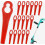 Lame di ricambio per decespugliatore, set da 100 pezzi, materiale ABS resistente, lunghezza 83 mm, larghezza 20 mm 1