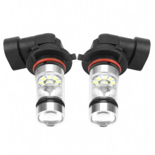 2 kpl 9006 HB4 LED-ajovalopolttimoa 100 W, erittäin kirkas valkoinen auton ajovaloihin tarkoitettu lamppusarja