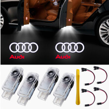 4 kpl yhteensopivat oviprojektorivalot Audi A4L A5 A6L A7 A8L Q3 Q5 Q7, tervetulovalo ja tunnelmavalaistus