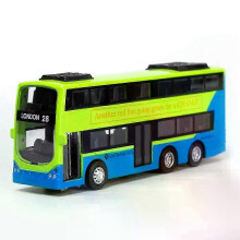(green) Retro British Double Decker Bus Alloy Diecast Miniature Toy Gift Home Decor