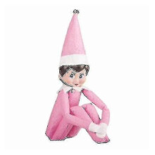 (pink) Christmas Elf on the Shelf Plush Doll Toy Gift for Boy Girl
