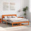 VidaXL vidaXL Bed Frame with Headboard Wax Brown 140 x 200 cm Solid Pine Wood 4
